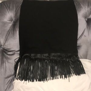 Beautiful black skirt with fringe. Size S